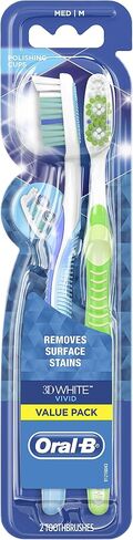 Oral B Advantage Toothbrush, Medium - 2 ct in Saudi Arabia