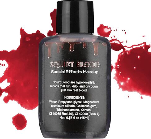 Wismee Fake Blood Squirt Blood، مكياج دم سائل مزيف لمصاصي الدماء، زومبي Sfx مكياج حفلة الهالوين (مشرق) in Kuwait