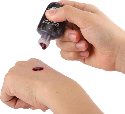 Wismee Fake Blood Squirt Blood، مكياج دم سائل مزيف لمصاصي الدماء، زومبي Sfx مكياج حفلة الهالوين (مشرق) in Kuwait