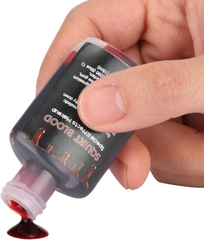 Wismee Fake Blood Squirt Blood، مكياج دم سائل مزيف لمصاصي الدماء، زومبي Sfx مكياج حفلة الهالوين (مشرق) in Kuwait