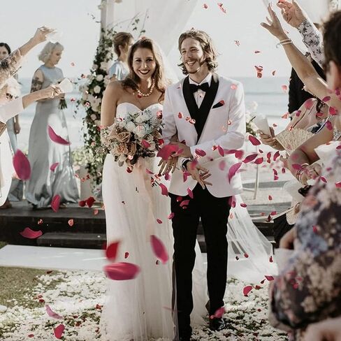 الورد الطبيعي المجفف، 150 جرام بتلات الزهور الحقيقية الجافة بتلات الورد الأحمر للقدم وحمام الجسم والمنتجعات الصحية وحفلات الزفاف ورائحة المنزل وإكسسوارات الحرف اليدوية in Kuwait