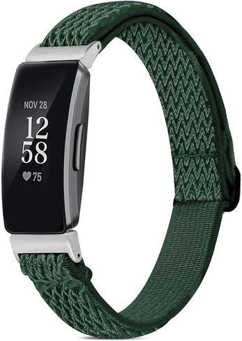 أربطة مرنة BNBIDEN متوافقة مع Fitbit Inspire 2 / Inspire HR/Inspire، أساور معصم ناعمة قابلة للتعديل من النايلون القابل للتمدد وحزام بديل لـ Fitbit Inspire النساء والرجال in Saudi Arabia