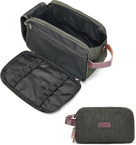 Toiletry Bag for Men Women Large Travel Cosmetic Makeup Organizer Water-resistant Shaving Dopp Kit Bag for Bathroom Toiletries Accessories in Saudi Arabia