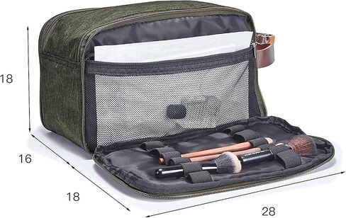 Toiletry Bag for Men Women Large Travel Cosmetic Makeup Organizer Water-resistant Shaving Dopp Kit Bag for Bathroom Toiletries Accessories in Saudi Arabia