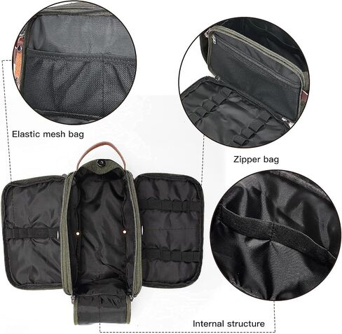 Toiletry Bag for Men Women Large Travel Cosmetic Makeup Organizer Water-resistant Shaving Dopp Kit Bag for Bathroom Toiletries Accessories in Saudi Arabia