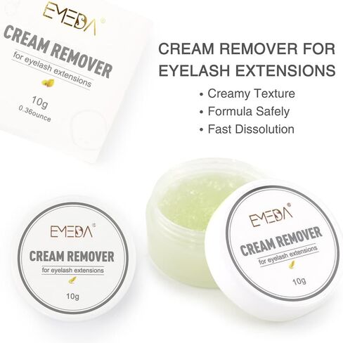 EMEDA Eyelash Extension Remover Cream Remover for Eyelash Extensions Not for Cluster Glue 10g Professional Eyelash Glue Remover Quickly Dissolves Powerful in 60's Removal Lash Adhesive in Saudi Arabia