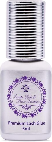 Laveda 1 Sec Fastest Drying Lash Adhesive - Strong Eyelash Extension Glue - Professional Black Bonding - 5 ml / 0.17 Oz - 1 Sec Fast Drying / 4-6 Week in Saudi Arabia