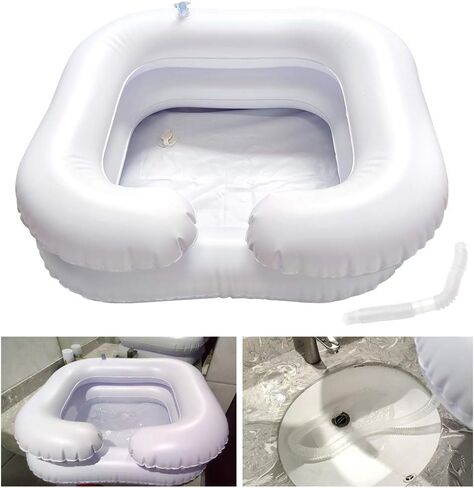 Inflatable Hair Washing Basin, Portable Bedside Shower,Inflatable Shampoo Basin for Bedside, Wash Hair in Bed, for Injured, Elderly, Bed-Bound,Handicapped, Easily Clean Hair in Saudi Arabia