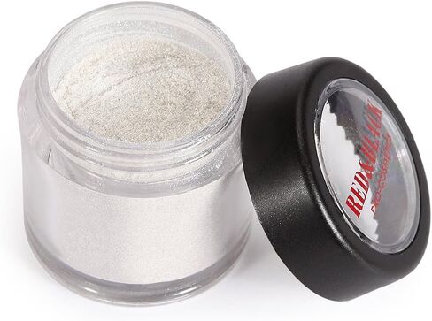 Red&Black Shimmer Eyeshadow Powder Glitter Shimmer Pearl Dust Powder for Face and Body 3g (Sliver White) in Saudi Arabia