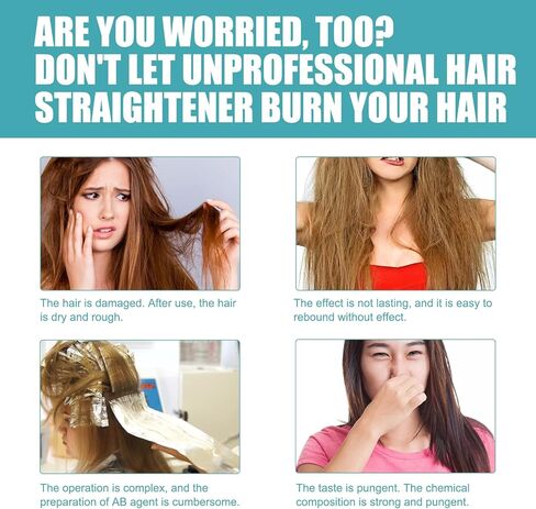 كريم تمليس الشعر الجديد المصحح بالبروتين - كريم تمليس الشعر الحريري واللمعان، كريم تمليس الشعر بالكولاجين المغذي سريع التنعيم لجميع أنواع الشعر (قطعة واحدة) in Kuwait