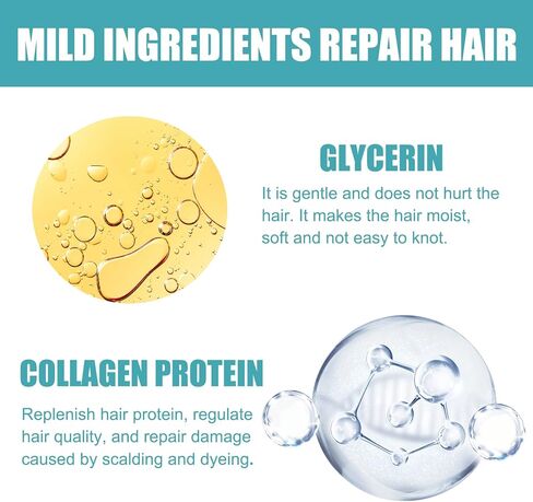 كريم تمليس الشعر الجديد المصحح بالبروتين - كريم تمليس الشعر الحريري واللمعان، كريم تمليس الشعر بالكولاجين المغذي سريع التنعيم لجميع أنواع الشعر (قطعة واحدة) in Kuwait