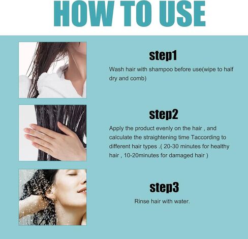 كريم تمليس الشعر الجديد المصحح بالبروتين - كريم تمليس الشعر الحريري واللمعان، كريم تمليس الشعر بالكولاجين المغذي سريع التنعيم لجميع أنواع الشعر (قطعة واحدة) in Kuwait