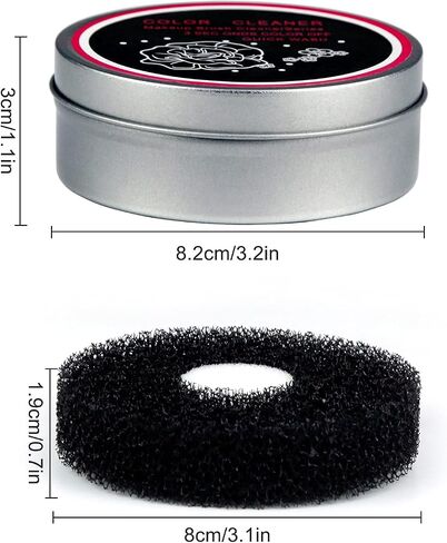 Brendacosmetic 2 Pack Color Removal Cleaner Sponge - Double Dry Makeup Brush Switch to Next Quickly Shadow Clean Without Water or Soap in Saudi Arabia