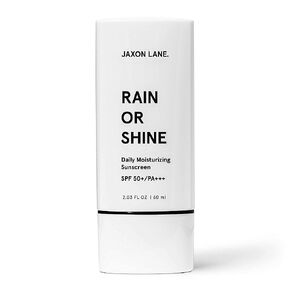 RAIN OR SHINE Anti Aging Face Sunscreen SPF 50 for Clear Skin w/Green Tea, Hyaluronic Acid, Vitamin C, Vitamin E Oil, Ginseng Extract, Licorice Root – SPF Moisturizer for Face w/Fragrance 2.03 Oz