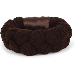 Folklorico Dance Base Braid Bun Headpiece, Tocado, Trenza, Folklorico Bun (Black)