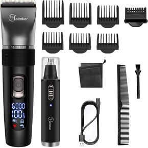 هاتيكير ماكينة حلاقة لاسلكية لتشذيب شعر اللحية للرجال والنساء والاطفال ماكينة حلاقة وتشذيب شعر الانف مقاومة للماء بدرجة IPX7 in Kuwait