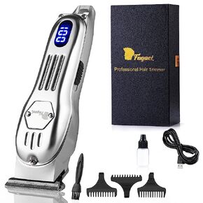 Fagaci Cordless Trimmers for Barbers Extremely Fine Cutting, Close Cut T-Liners Clippers for Men, Edgers T-Blade Trimmer, T-outliner Trimmer, Professional Hair Trimmer, Electric Beard Trimmer for Men