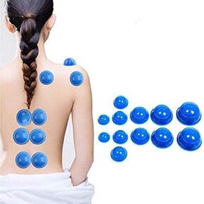 healthcom 12 جهاز كمبيوتر شخصى سيليكون تدليك الحجامة مجموعة فراغ الحجامة الوخز بالإبر الحجامة العلاج مجموعة المهنية تدليك الجسم مجموعة كوب فراغ تدليك الحجامة لتخفيف الآلام واسترخاء العضلات، حزمة من 12 in Kuwait
