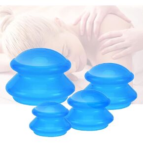 4 Size Silicone Cupping Therapy Sets- Cupping Therapy Professional Studio and Home Use Cupping Set, Stronger Suction Best for Myofascial Massage, Muscle, Nerve, Joint Pain in Saudi Arabia
