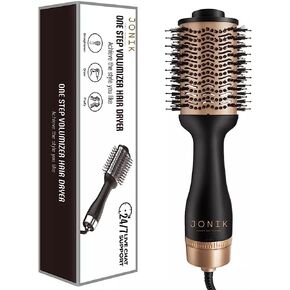 One Step Hair Dryer Brush, volumizer, Straightener and Curler, Black in Saudi Arabia
