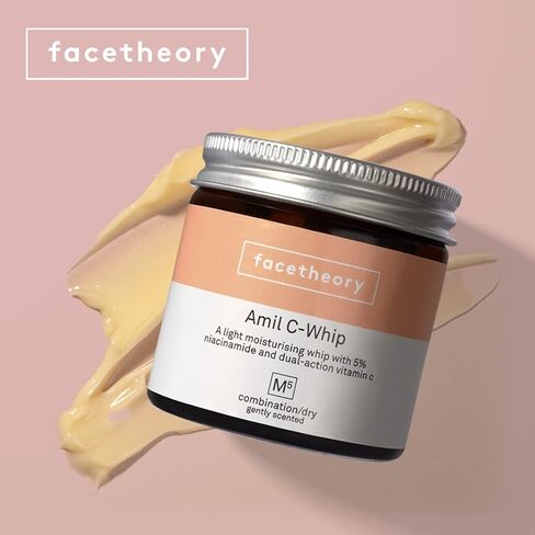 facetheory Amil-C Whip M5 - Whipped Face Moisturizer, With 5% Niacinamide and Vitamin C, Skin Brightening, Vegan and Cruelty-Free, Made in the UK | Scented | 50 ml in Saudi Arabia