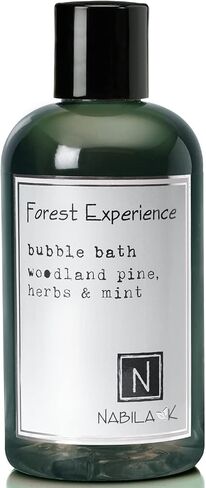 Nabila K - Forest Experience - Bubble Bath - Natural Ingredients - Essential Oils - Sensitive Skin - Tear-Free - Gentle - Moisturizing - Luxury Bubble Bath - Women & Men - Pine, Fir & Wild Mint - 8oz in Saudi Arabia