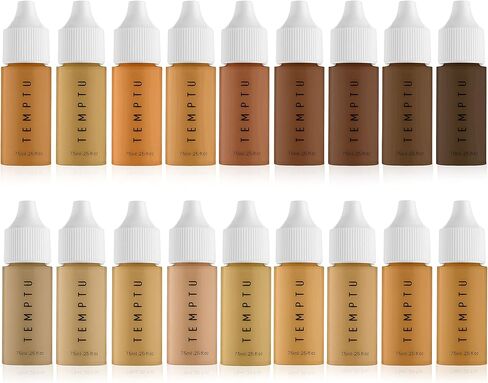 TEMPTU SilkSphere Airbrush Foundation: Long-Lasting Liquid Makeup, Medium to Full Coverage, 4-In-1 Formula Foundation, Primer, Concealer & Correcto, Luminous, Dewy Finish, Available in 18 Shades in Kuwait