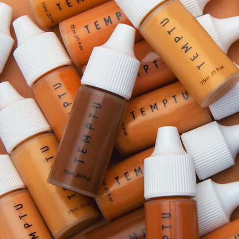 TEMPTU SilkSphere Airbrush Foundation: Long-Lasting Liquid Makeup, Medium to Full Coverage, 4-In-1 Formula Foundation, Primer, Concealer & Correcto, Luminous, Dewy Finish, Available in 18 Shades in Kuwait
