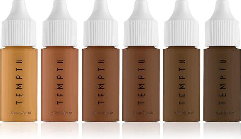 TEMPTU SilkSphere Airbrush Foundation: Long-Lasting Liquid Makeup, Medium to Full Coverage, 4-In-1 Formula Foundation, Primer, Concealer & Correcto, Luminous, Dewy Finish, Available in 18 Shades in Kuwait