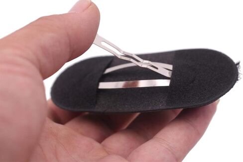 2PCS(1 Small + 1 Large) Black Sponge Foam Hair Volume Bump up Insert Clip Hair Base Styling Accessories Back Do Beehive Hair Styler Hair Increasing Tools for Lady Women Girls in Saudi Arabia
