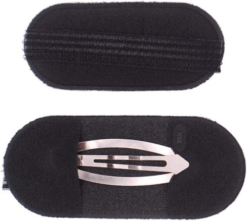 2PCS(1 Small + 1 Large) Black Sponge Foam Hair Volume Bump up Insert Clip Hair Base Styling Accessories Back Do Beehive Hair Styler Hair Increasing Tools for Lady Women Girls in Saudi Arabia