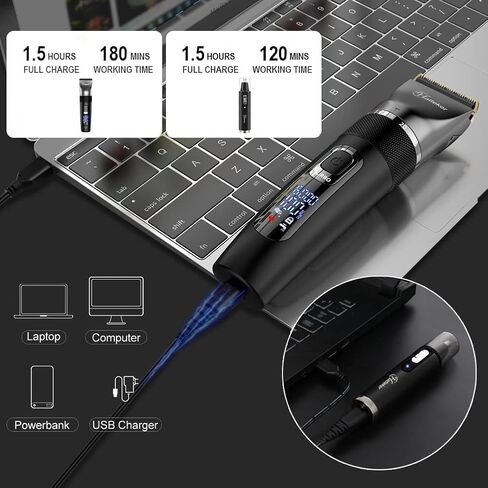 هاتيكير ماكينة حلاقة لاسلكية لتشذيب شعر اللحية للرجال والنساء والاطفال ماكينة حلاقة وتشذيب شعر الانف مقاومة للماء بدرجة IPX7 in Kuwait