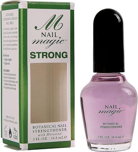 Nail Magic Strong Botanical Nail Strengthener,Conditioner w/horsetail, rich in silica, nutrients, vegan, cruelty free, helps splitting, cracking and breaking nails. Nail health & growth (0.5 Fl Oz) in Saudi Arabia
