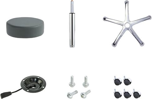 Round Chair with Back,Thick Sturdy Padding,Swivel Rolling Stool,Adjustable Stool with Wheels (with Back, Black) in Saudi Arabia