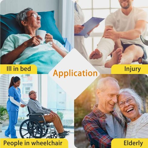 BUYHAO حبال رفع المريض، كامل الجسم مع حبال رفع كومود، حبال نقل عالمية للمرضى حمام الاستحمام، المرحاض، شبكة مع مقابض، متوسط in Kuwait