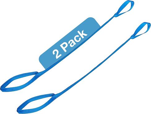 ساموس بريستون - رافعة ساق صلبة، حزام ساق 41 انش مع حلقات شبكية لليد والقدم، مساعد رفع الساق سهل الاستخدام للدخول والخروج من الاسرة والسيارات والكراسي المتحركة، عبوة من قطعتين in Kuwait