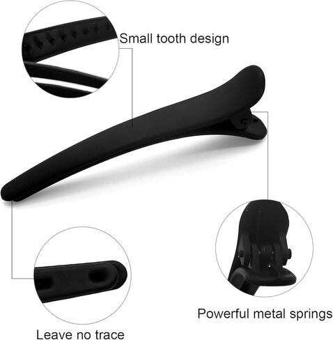 PAPARELA Hair Clips 12 PCS Hair Clips for Styling Non-slip Duck Billed Hair Clips for Thin Thick Hair Hair Clips for Makeup Professional Salon Big Hair Clips (4 Color 3.1 Inch) in Kuwait