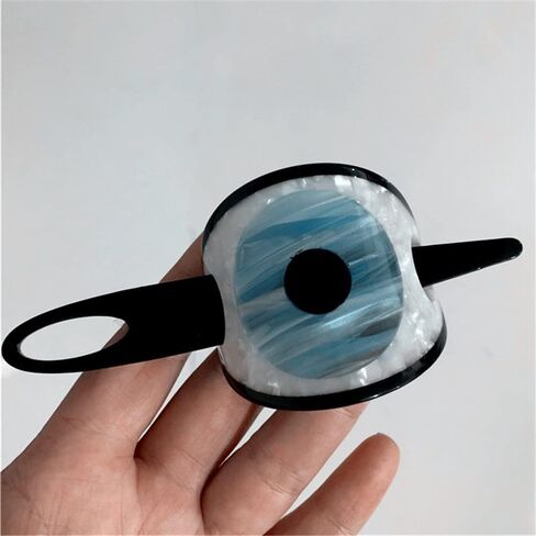 QTMY Acetate Evil Eye Hair Slide Hairpin Hair Stick Clips Creative Hair Barrette Hair Pin Hair Accessories for Women Girls,Black in Saudi Arabia