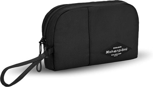Sherpani Jolie, Lightweight Travel Pouch, Cosmetic Bag, Recycled Wristlet Bag, Toiletry Bag for Women (Con Leche, Small) in Saudi Arabia