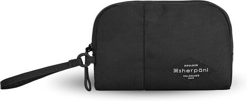 Sherpani Jolie, Lightweight Travel Pouch, Cosmetic Bag, Recycled Wristlet Bag, Toiletry Bag for Women (Con Leche, Small) in Saudi Arabia