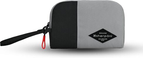 Sherpani Jolie, Lightweight Travel Pouch, Cosmetic Bag, Recycled Wristlet Bag, Toiletry Bag for Women (Con Leche, Small) in Saudi Arabia
