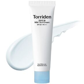 Torriden DIVE-IN واقي من الشمس خفيف، نباتي، واسع الطيف SPF 50+ PA++++، غير نانو، واقي شمسي معدني آمن للشعاب المرجانية لجميع أنواع البشرة | خالي من العطور والكحول والملونات | العناية بالبشرة الكورية in Kuwait