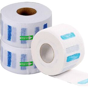 3 لفات من شرائط الرقبة الورقية للاستعمال مرة واحدة، 300 شريط احترافي قابل للتمدد من الورق، كل لفة حوالي 100 قطعة، أداة إكسسوارات تصفيف الشعر الاحترافية القابلة للتمدد (أبيض) in Kuwait