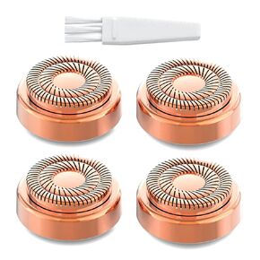 Facial Hair Remover Replacement Heads, STOUCH Hair Removal Blades for Women's Painless Epilator for Smooth Finishing and Perfect Touch, As Seen ON TV, Gold Rose in Kuwait