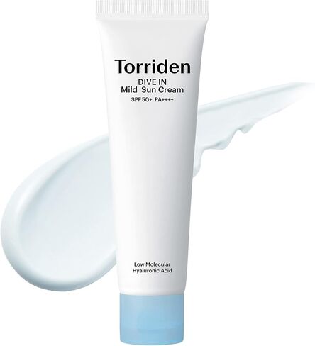 Torriden DIVE-IN واقي من الشمس خفيف، نباتي، واسع الطيف SPF 50+ PA++++، غير نانو، واقي شمسي معدني آمن للشعاب المرجانية لجميع أنواع البشرة | خالي من العطور والكحول والملونات | العناية بالبشرة الكورية in Kuwait