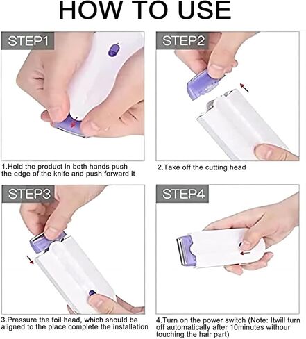 مزيل الشعر، مزيل الشعر الناعم، إزالة شعر الوجه والجسم بدون ألم، يوضع على أي جزء من الجسم in Kuwait