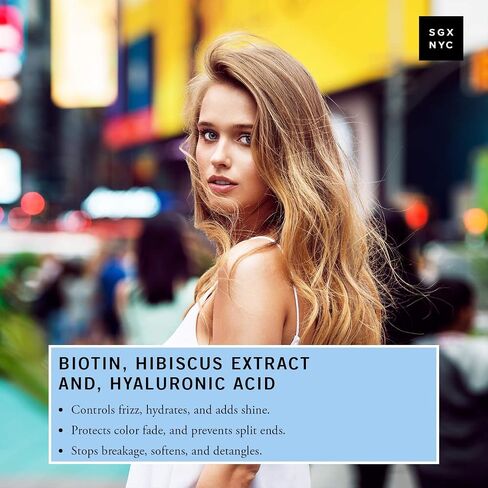SGX NYC Hair IQ - 118 مل - لجميع أنواع الشعر - علاج 10 في 1 للشعر التالف - غني بالبيوتين وحمض الهيالورونيك - تقنية بوند الحصرية لتقوية وإصلاح تلف الشعر in Saudi Arabia