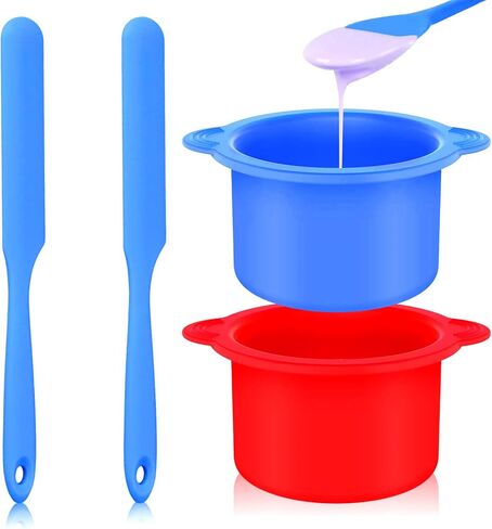 قطعتان من بطانة تسخين الشمع السيليكون من Cxppidy مع قطعتين من ملعقة الشمع، وعاء شمع غير لاصق، وعاء سيليكون بديل للاستخدام المنزلي لآلة الشمع بسعة 14 16 أونصة، إعادة استخدام بطانة الشمع الأكثر دفئًا لإزالة الشعر in Kuwait