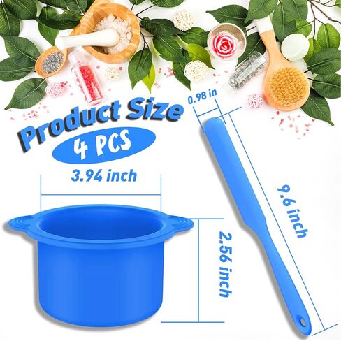 قطعتان من بطانة تسخين الشمع السيليكون من Cxppidy مع قطعتين من ملعقة الشمع، وعاء شمع غير لاصق، وعاء سيليكون بديل للاستخدام المنزلي لآلة الشمع بسعة 14 16 أونصة، إعادة استخدام بطانة الشمع الأكثر دفئًا لإزالة الشعر in Kuwait