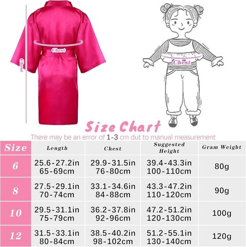 SOMSOC 30 Pieces Spa Party Costume Set for Girls Satin Kimono Robe Spa Headband Patch Non-woven Bag Foam Pedicure Slippers in Saudi Arabia